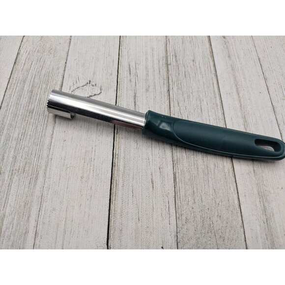 Green Handle Corer Stainless Steel 8" Apple Fruit - Picture 3 of 7